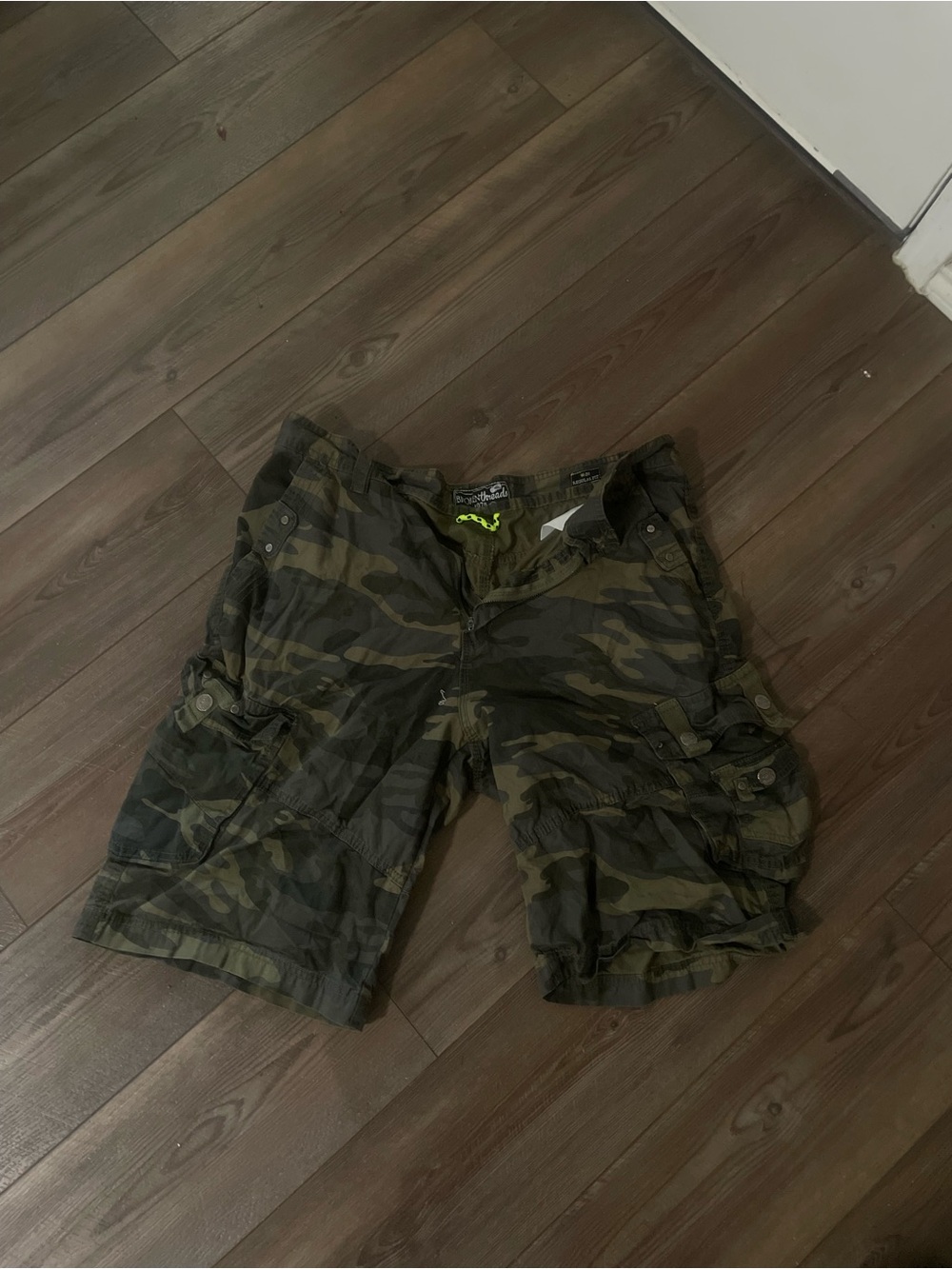 Othr Men's Camo Cargo Shorts - Olive & Dark Green